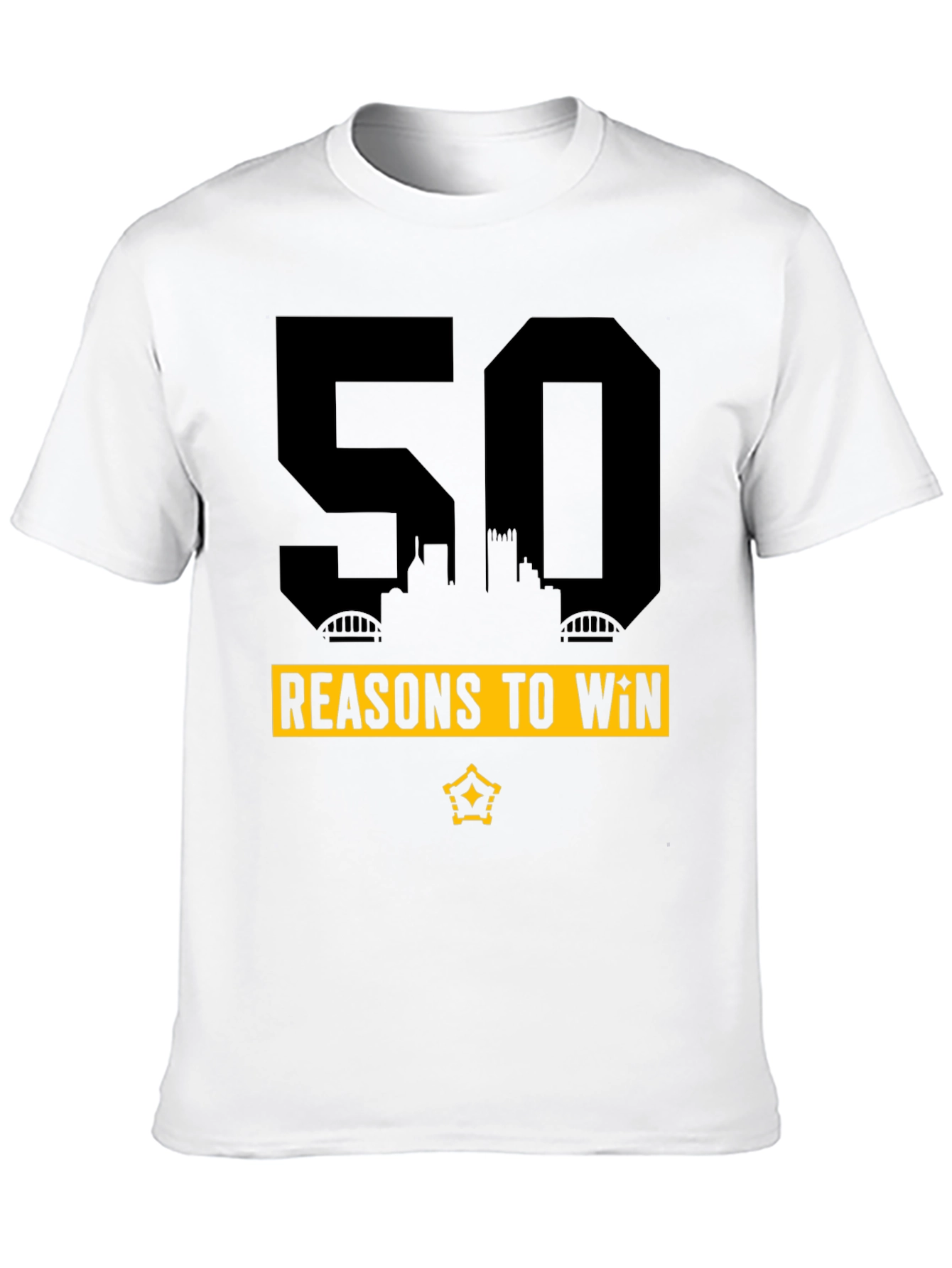 50 Reasons To Win Graphic Tee - Black