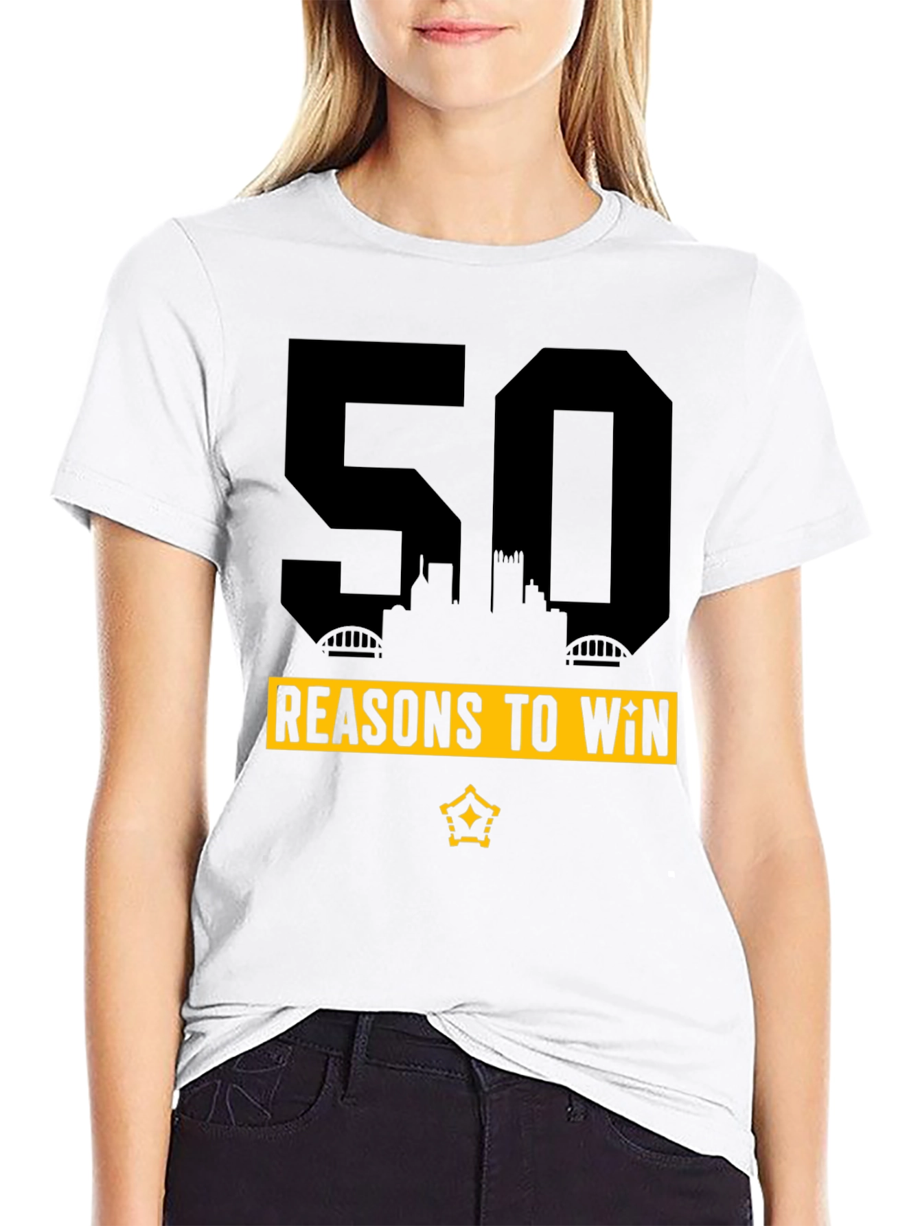 50 Reasons To Win Graphic Tee - Black