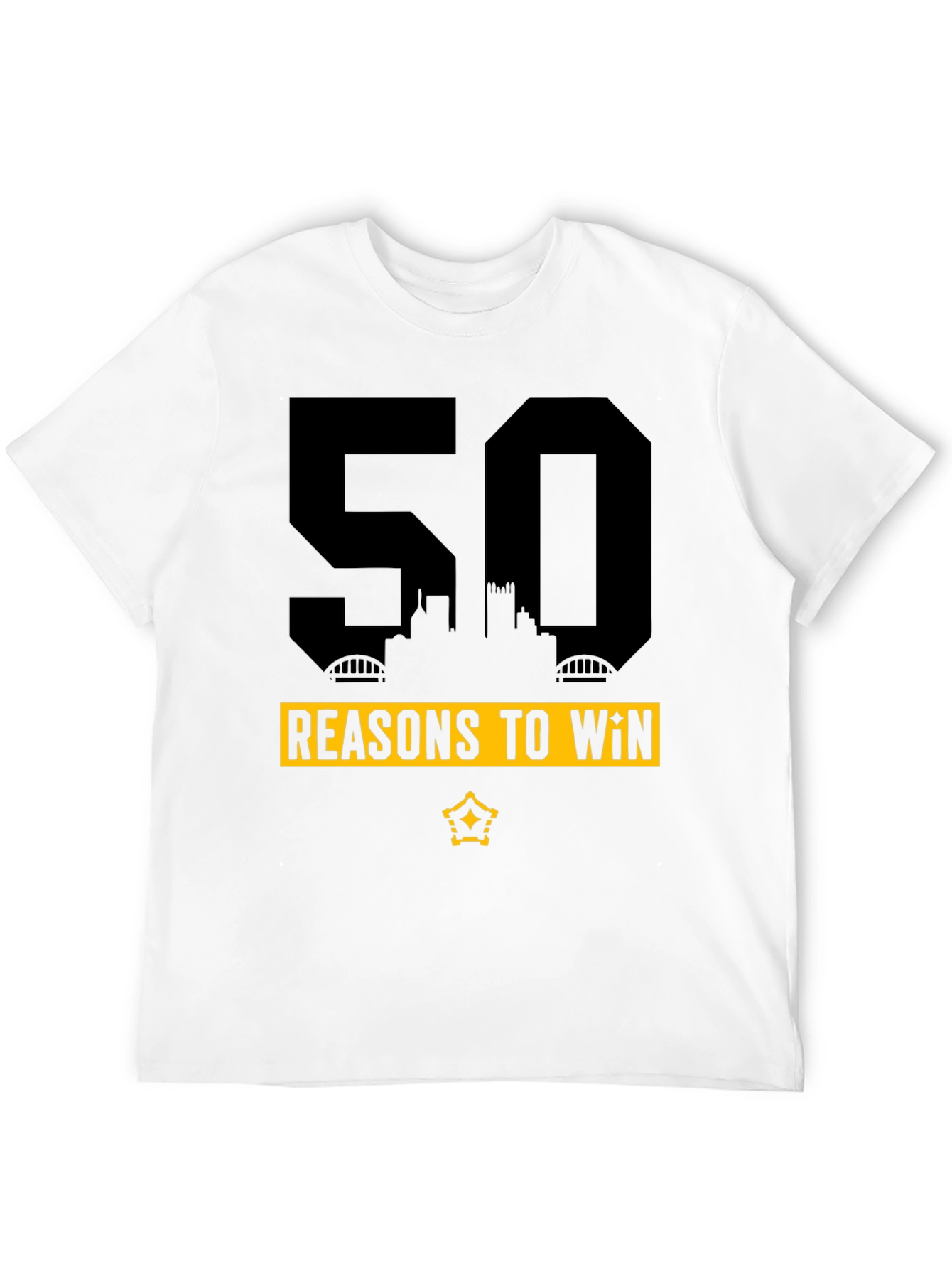 50 Reasons To Win Graphic Tee - Black