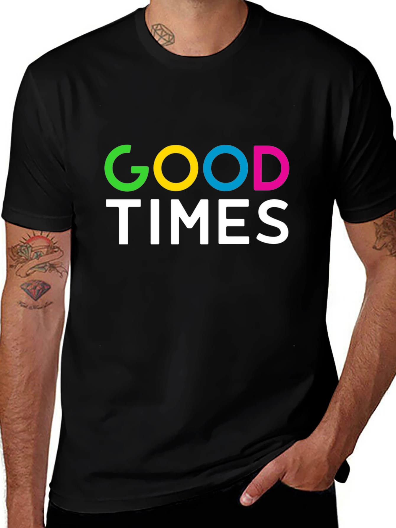 Good Times Graphic T-Shirt - Black