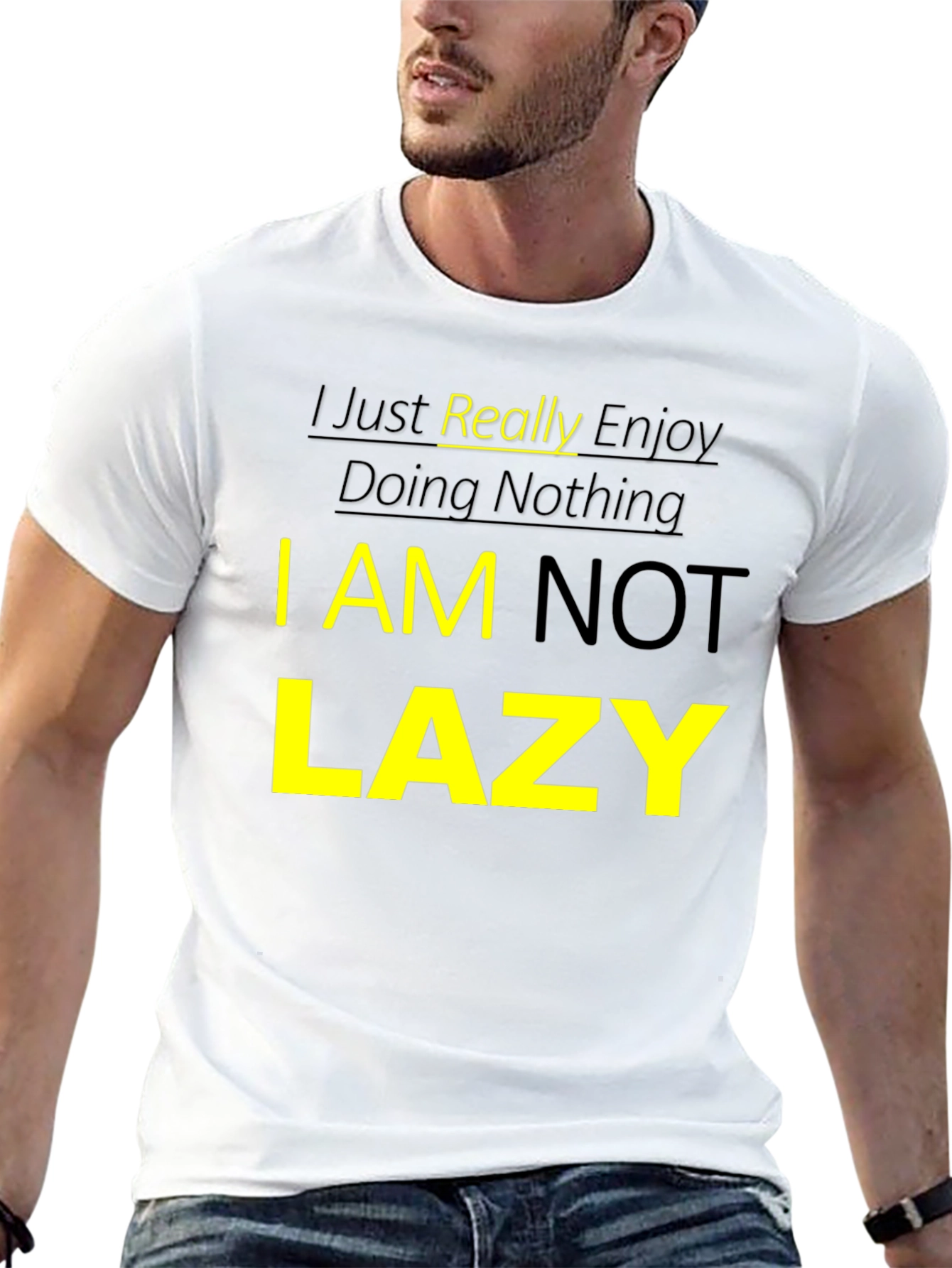 I Just Really Enjoy Doing Nothing Graphic T-Shirt