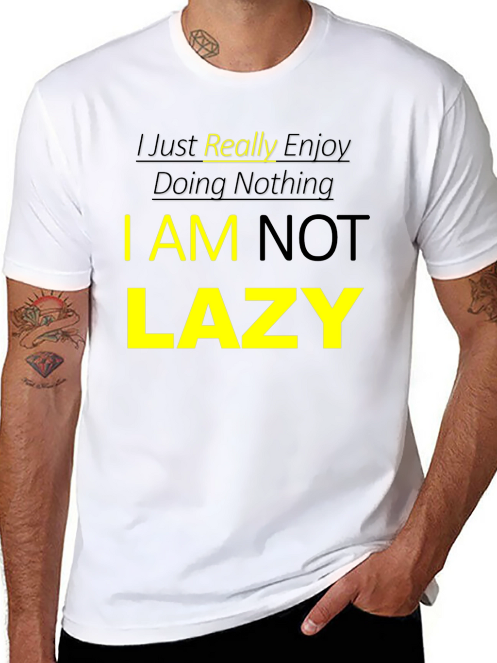 I Just Really Enjoy Doing Nothing Graphic T-Shirt