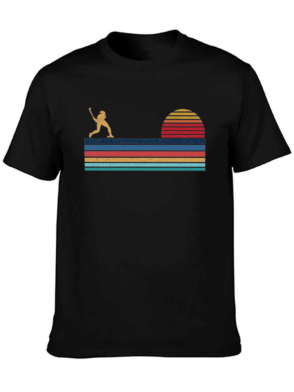 Retro Baseball Sunset Graphic Tee