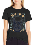 Bearded Skull Graphic Tee - Cool & Stylish