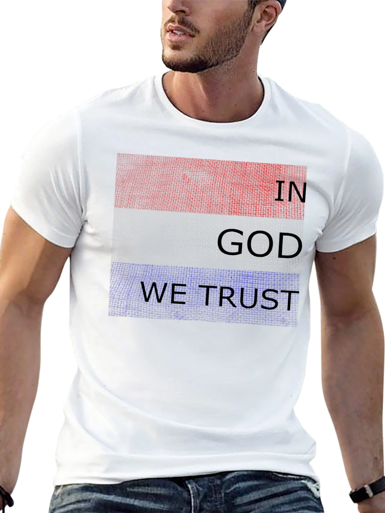 Patriotic In God We Trust Graphic Tee
