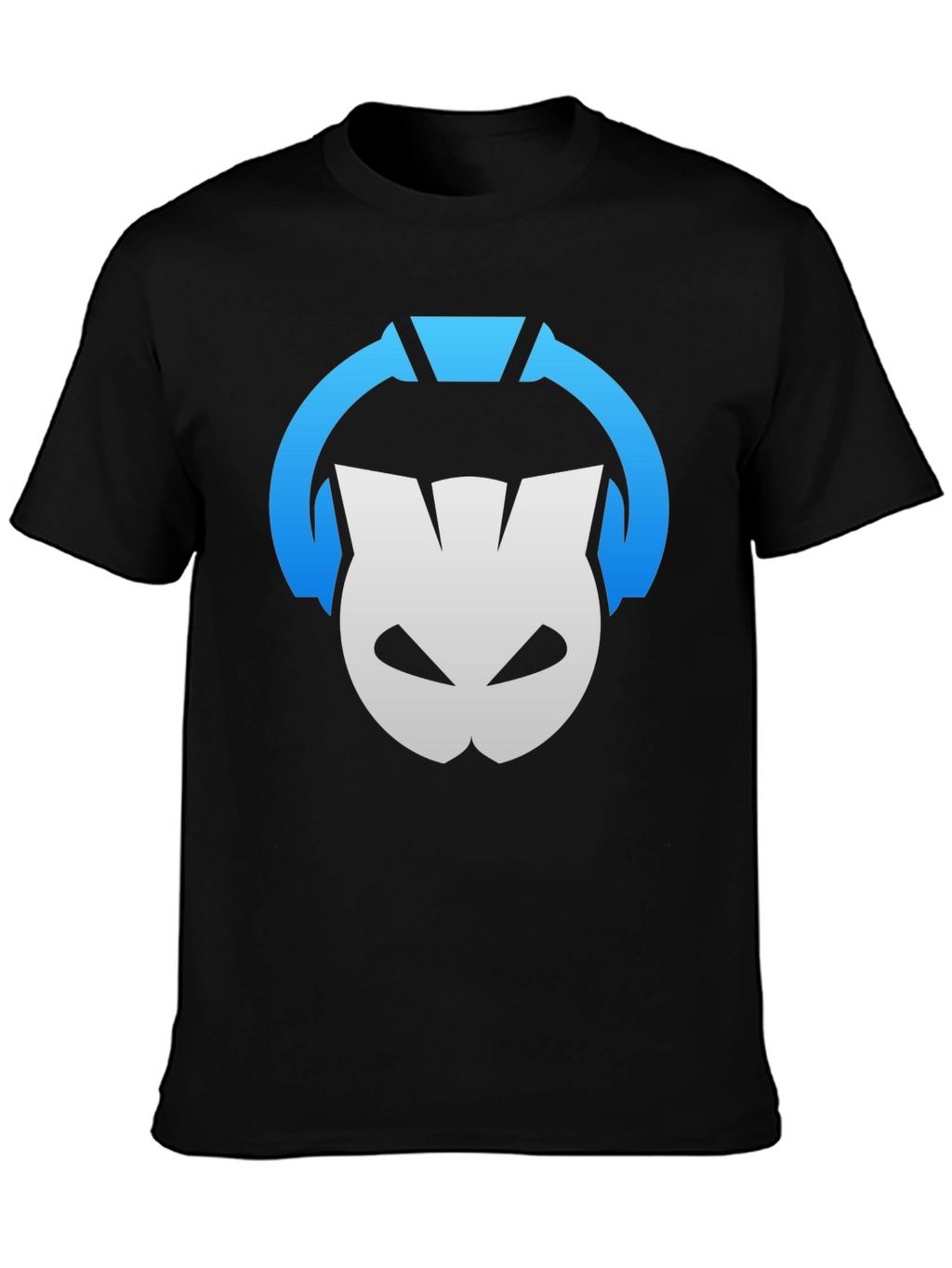 DJ Cat Headphones Black T-Shirt - Music Lover Tee