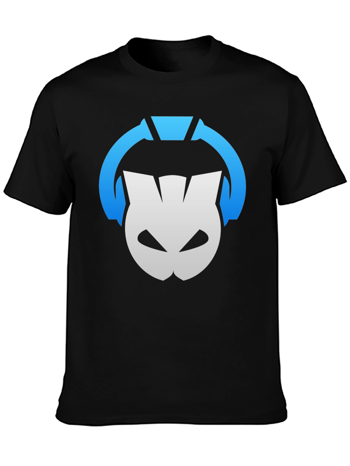 DJ Cat Headphones Black T-Shirt - Music Lover Tee