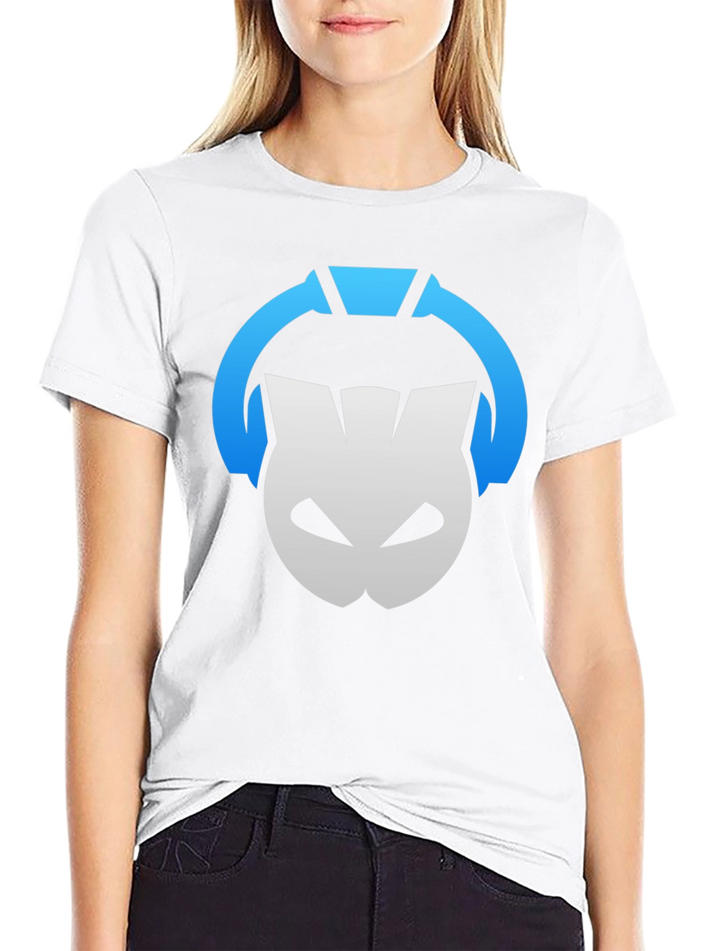 DJ Cat Headphones Black T-Shirt - Music Lover Tee