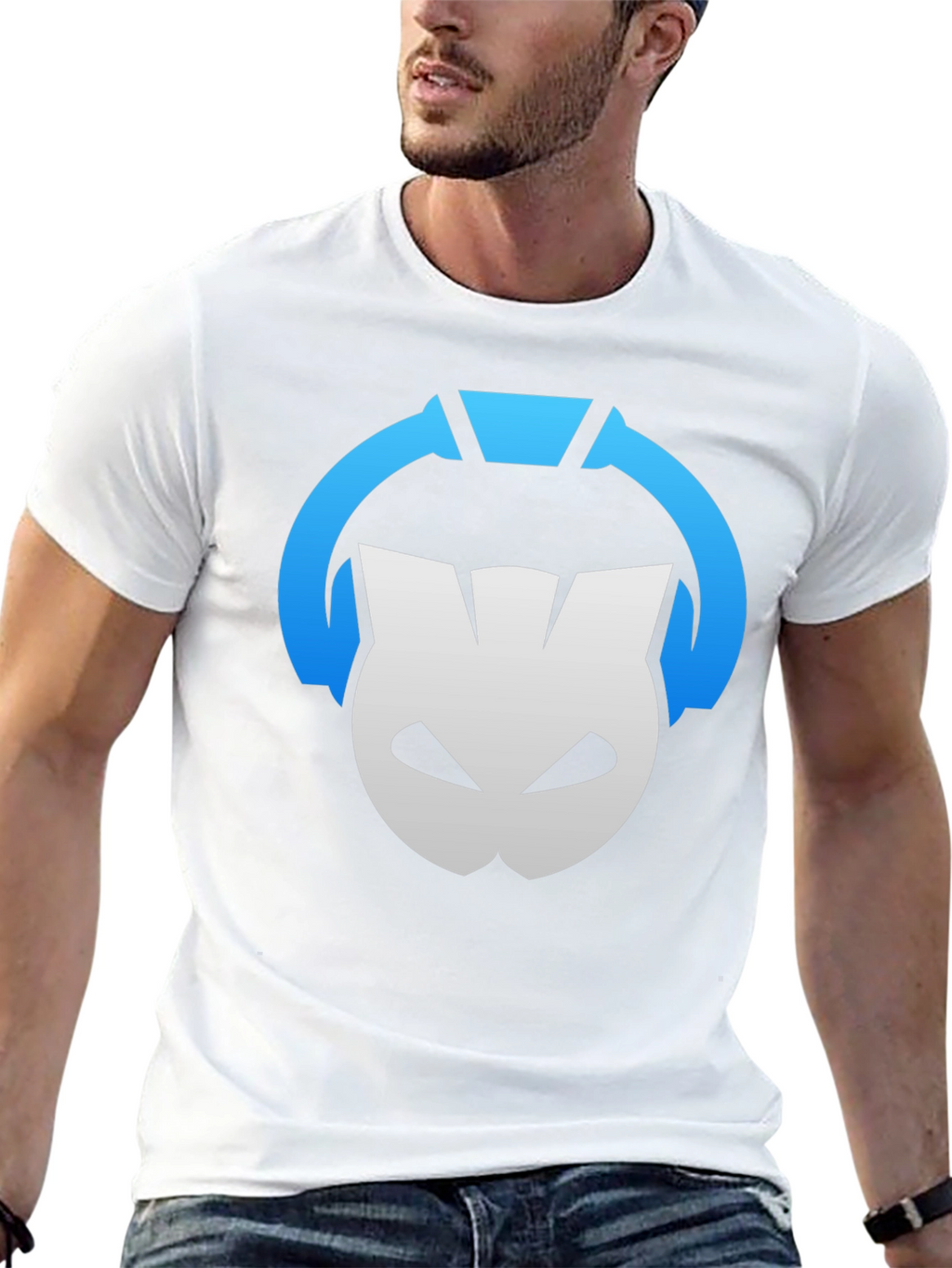 DJ Cat Headphones Black T-Shirt - Music Lover Tee