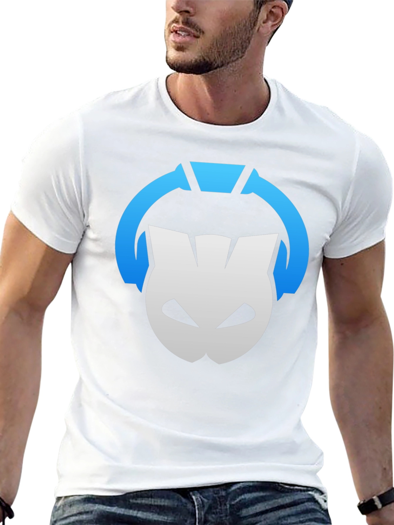 DJ Cat Headphones Black T-Shirt - Music Lover Tee