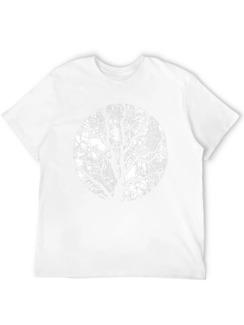 Black T-Shirt with Tree Silhouette
