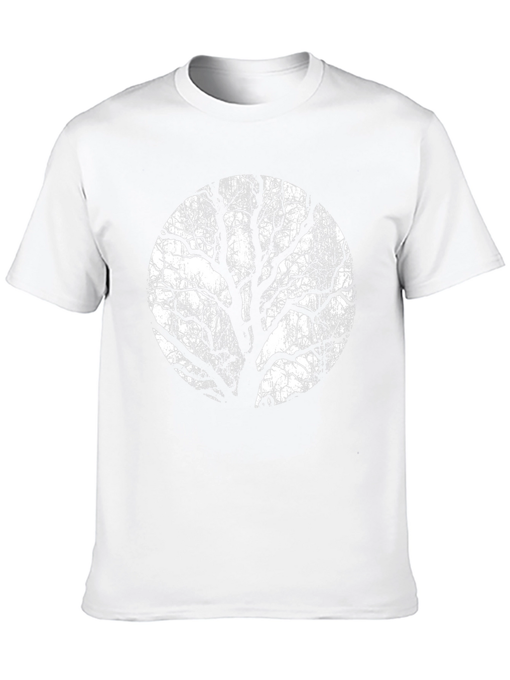 Black T-Shirt with Tree Silhouette