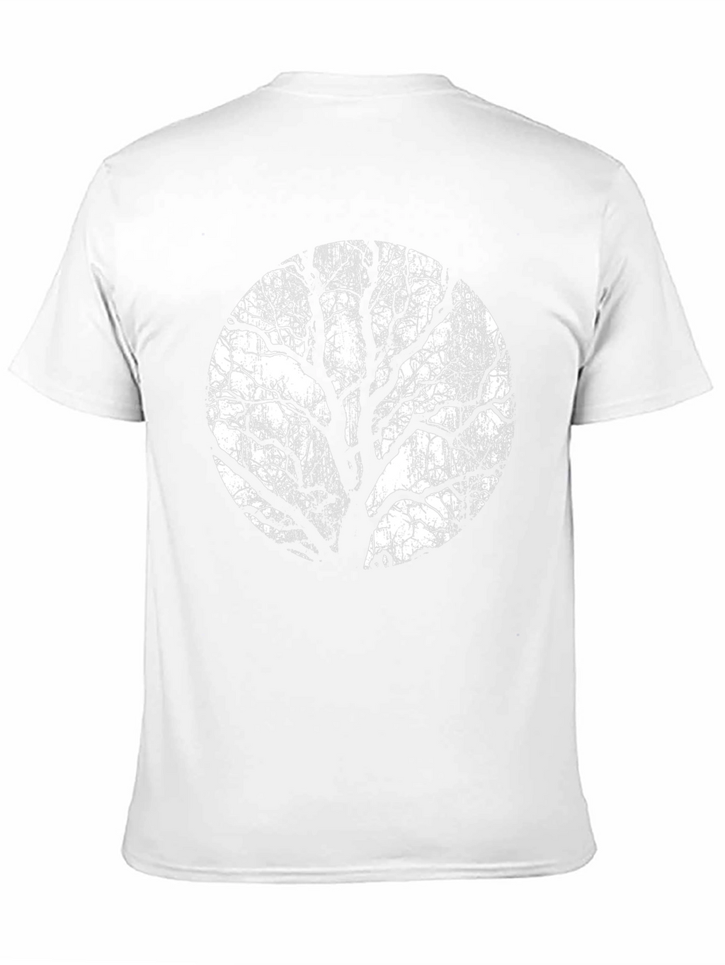 Black T-Shirt with Tree Silhouette