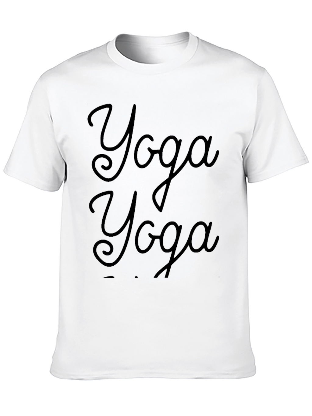 Yoga Graphic Black T-Shirt | Relaxed Fit