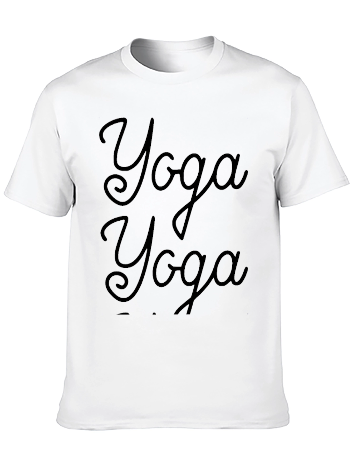 Yoga Graphic Black T-Shirt | Relaxed Fit