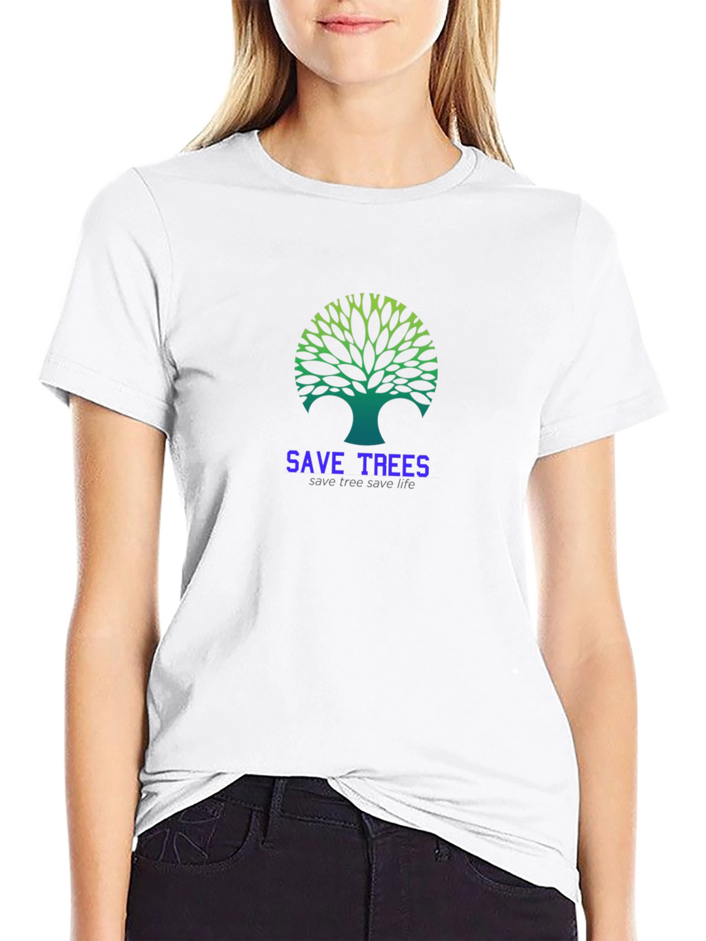 Save Trees Graphic Tee - Earth-Friendly Fashion