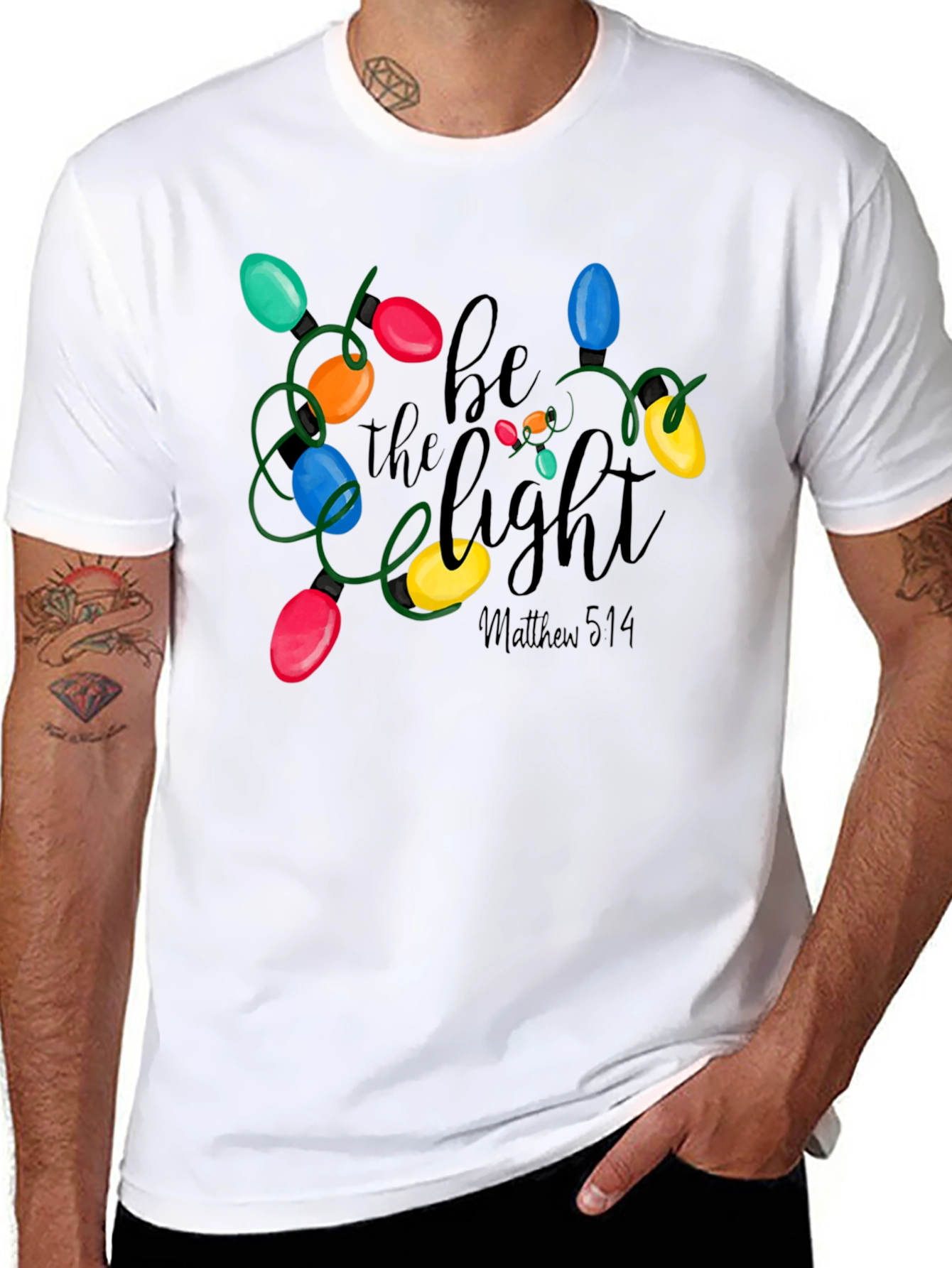 Be the Light T-Shirt - Festive Holiday Apparel