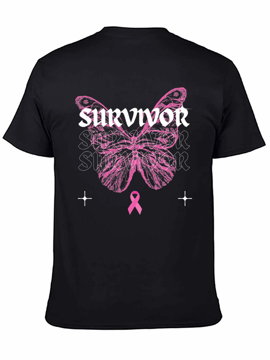Breast Cancer Awareness Survivor Butterfly T-Shirt