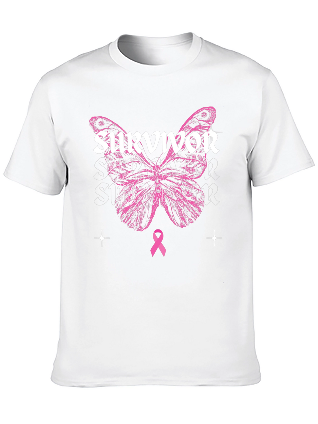 Breast Cancer Awareness Survivor Butterfly T-Shirt