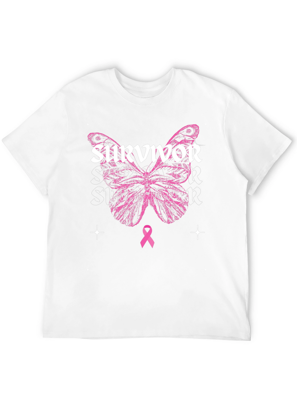Breast Cancer Awareness Survivor Butterfly T-Shirt