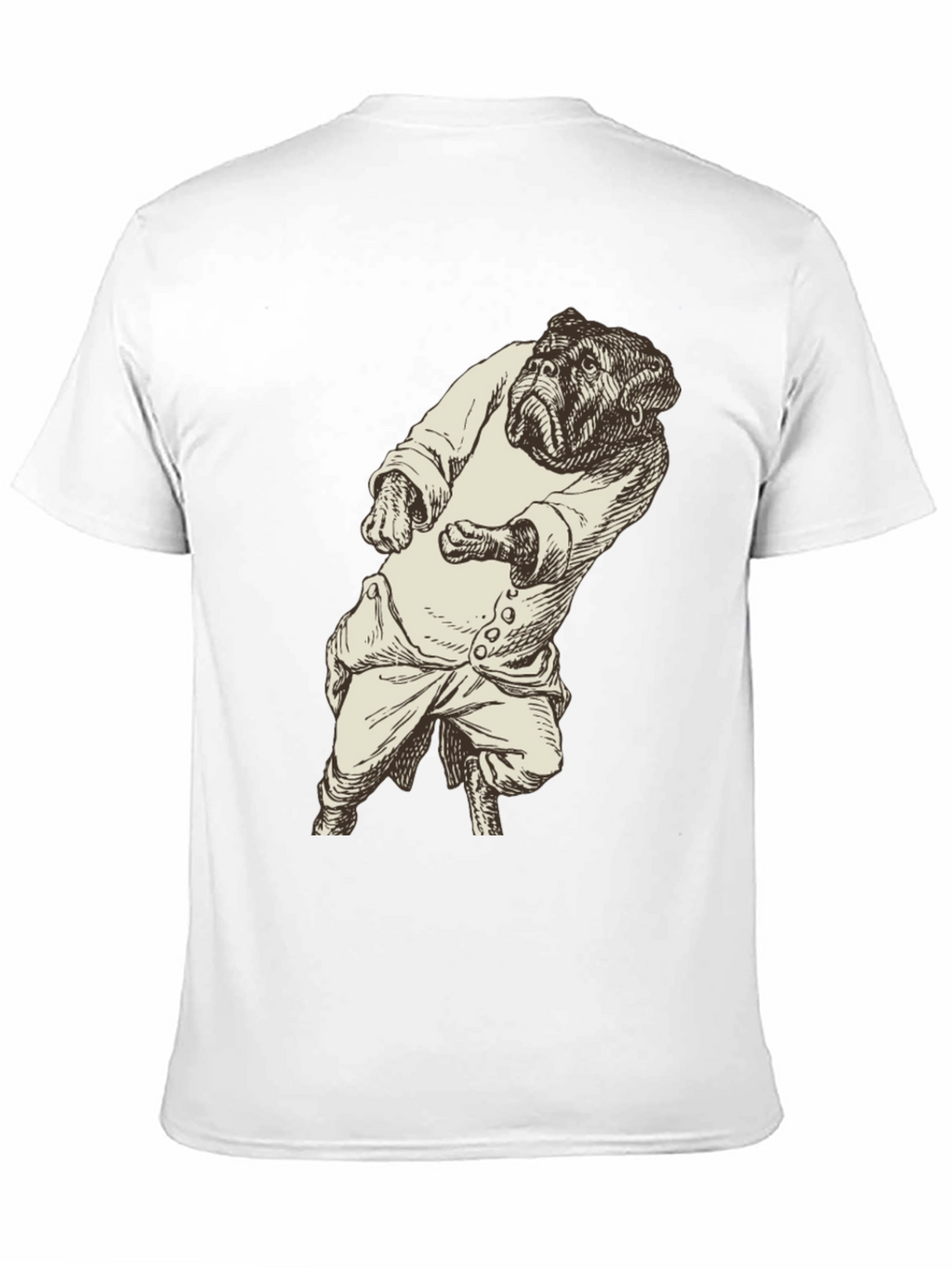 Bulldog Gentleman Graphic Tee - Unique Black T-Shirt