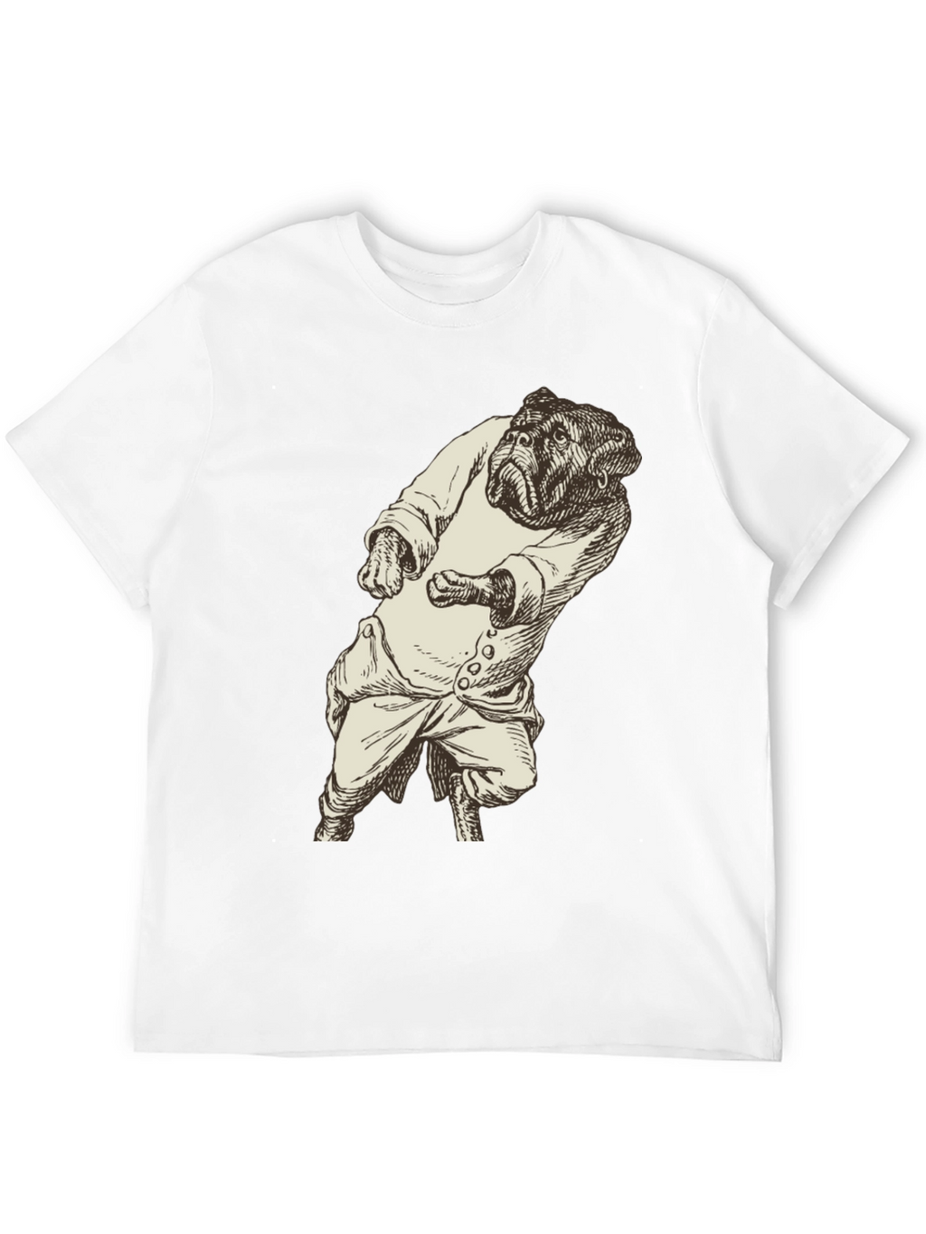 Bulldog Gentleman Graphic Tee - Unique Black T-Shirt