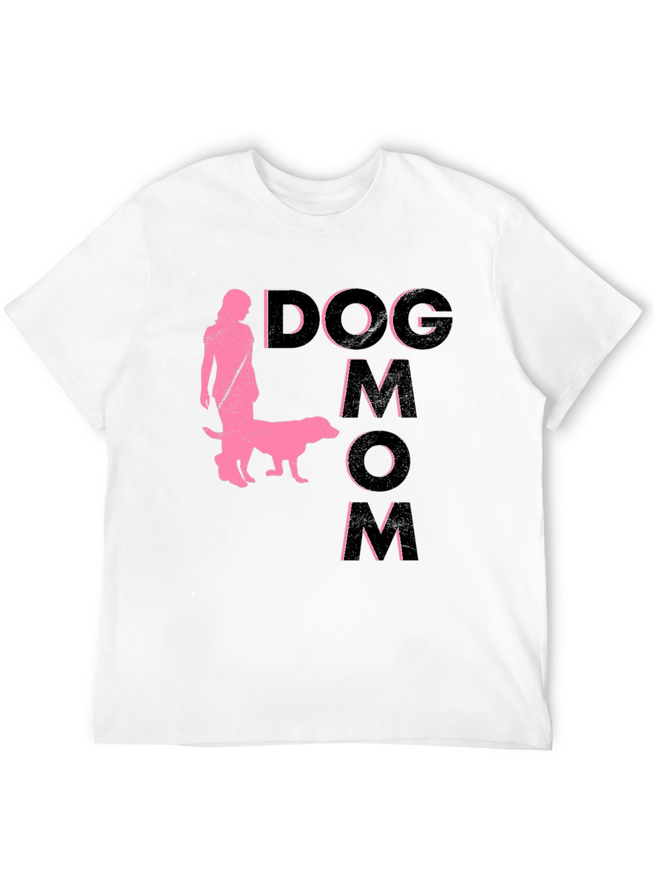 Dog Mom Graphic T-Shirt - Black