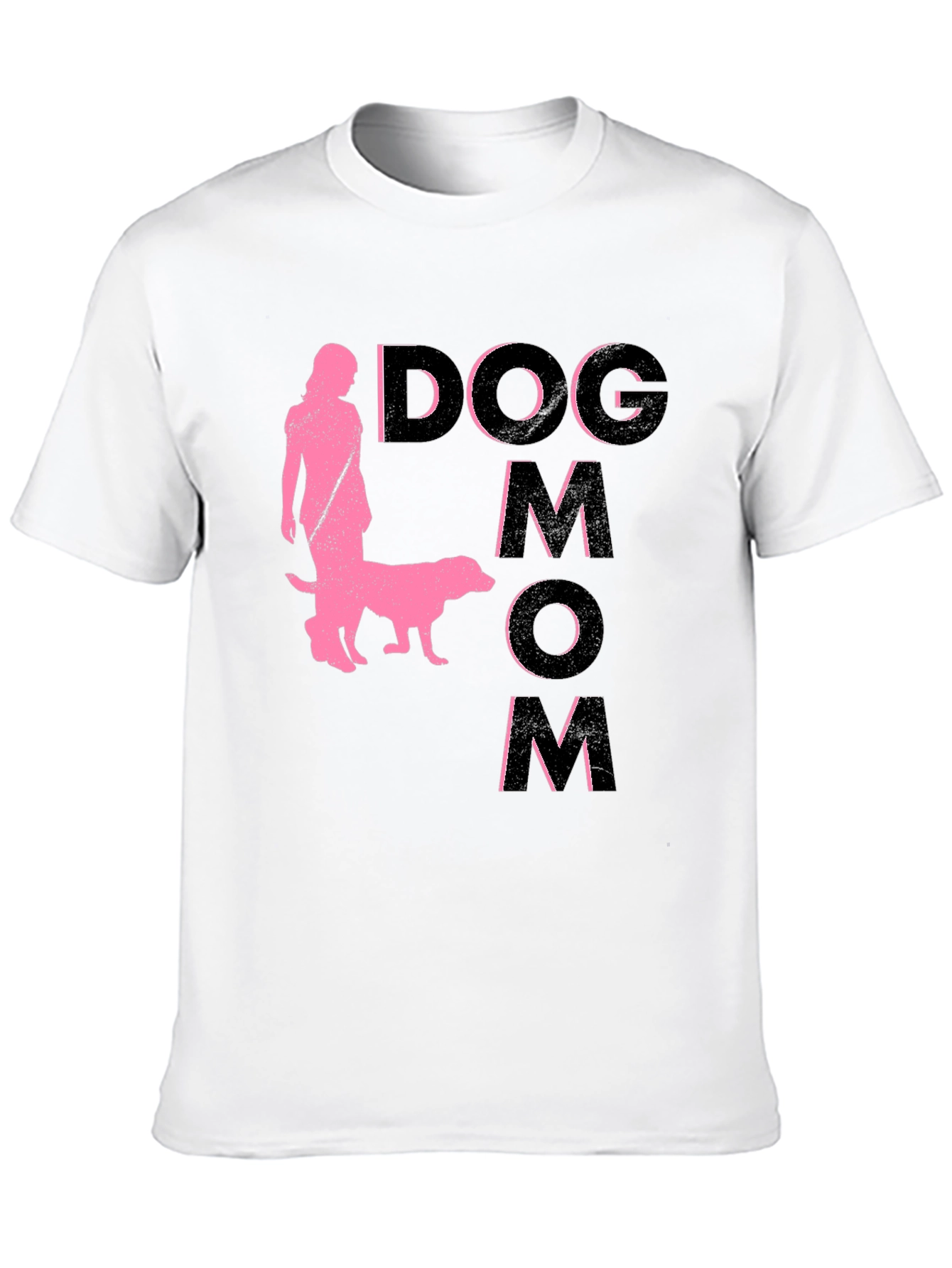 Dog Mom Graphic T-Shirt - Black