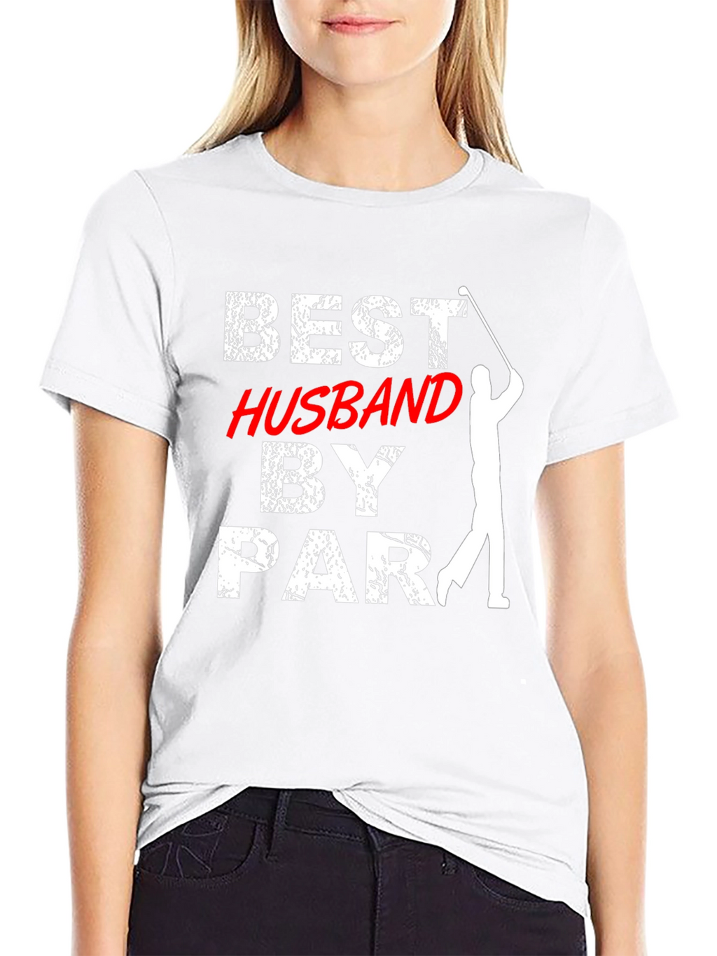 Best Husband by Par Golf T-Shirt - Black
