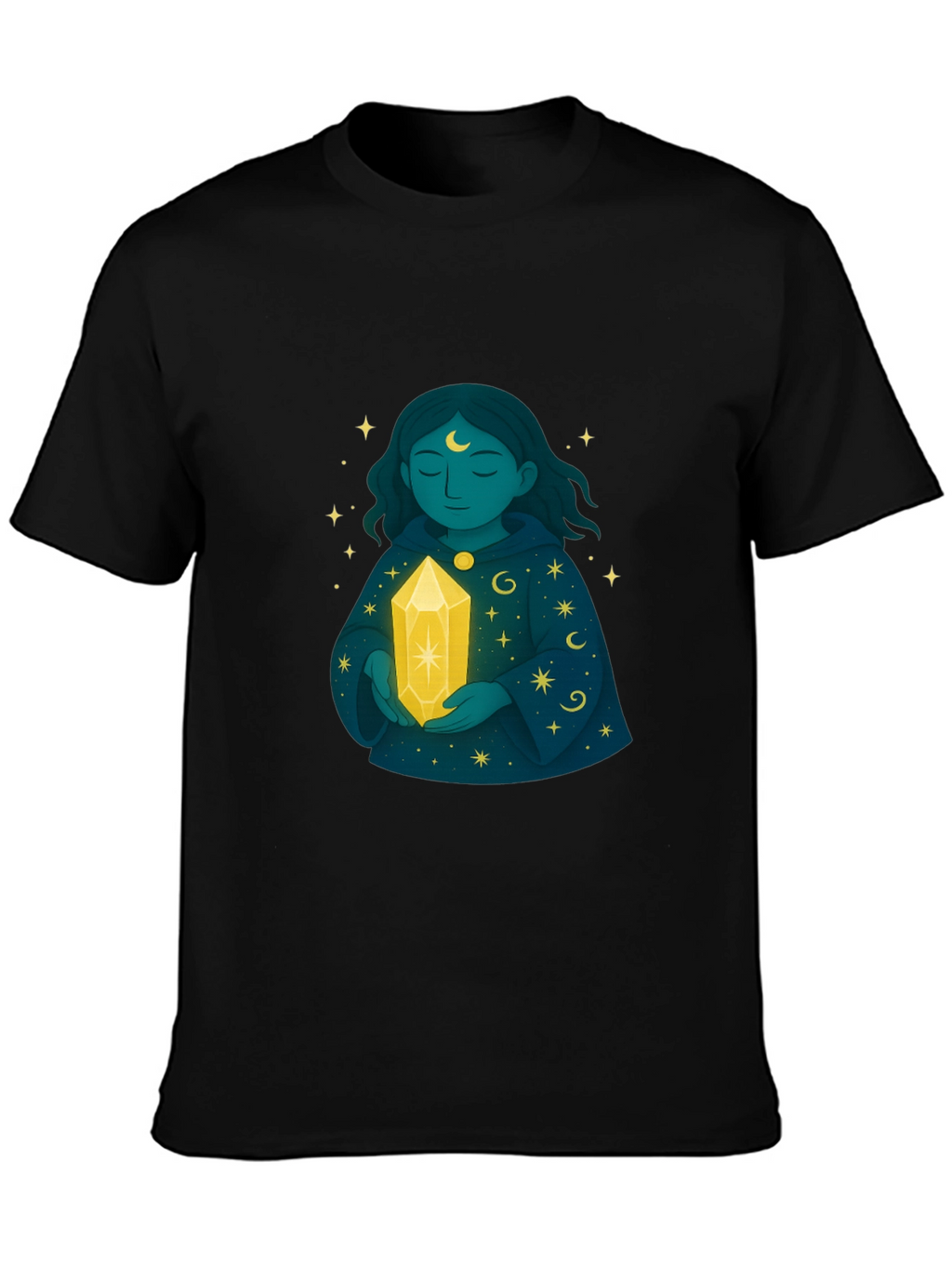 Mystic Woman Crystal Black T-Shirt