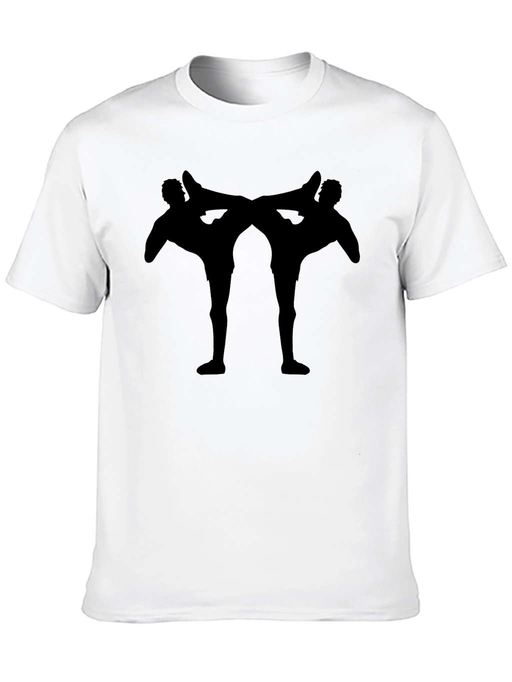 Martial Arts Silhouette Black T-Shirt
