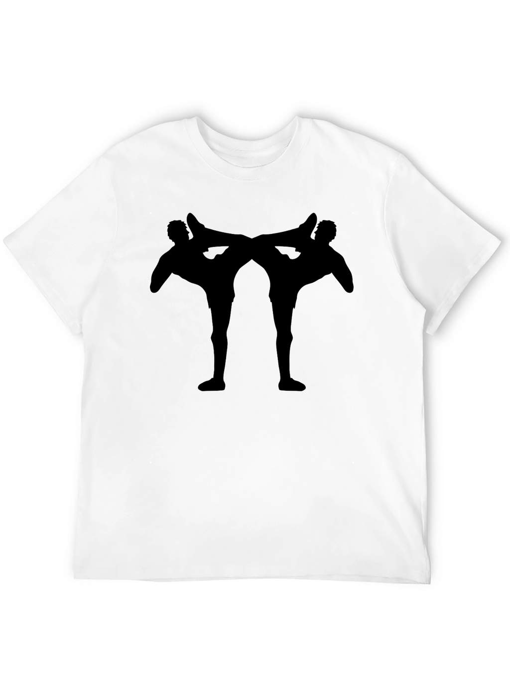 Martial Arts Silhouette Black T-Shirt