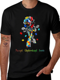 Accept Understand Love Autism Awareness T-Shirt
