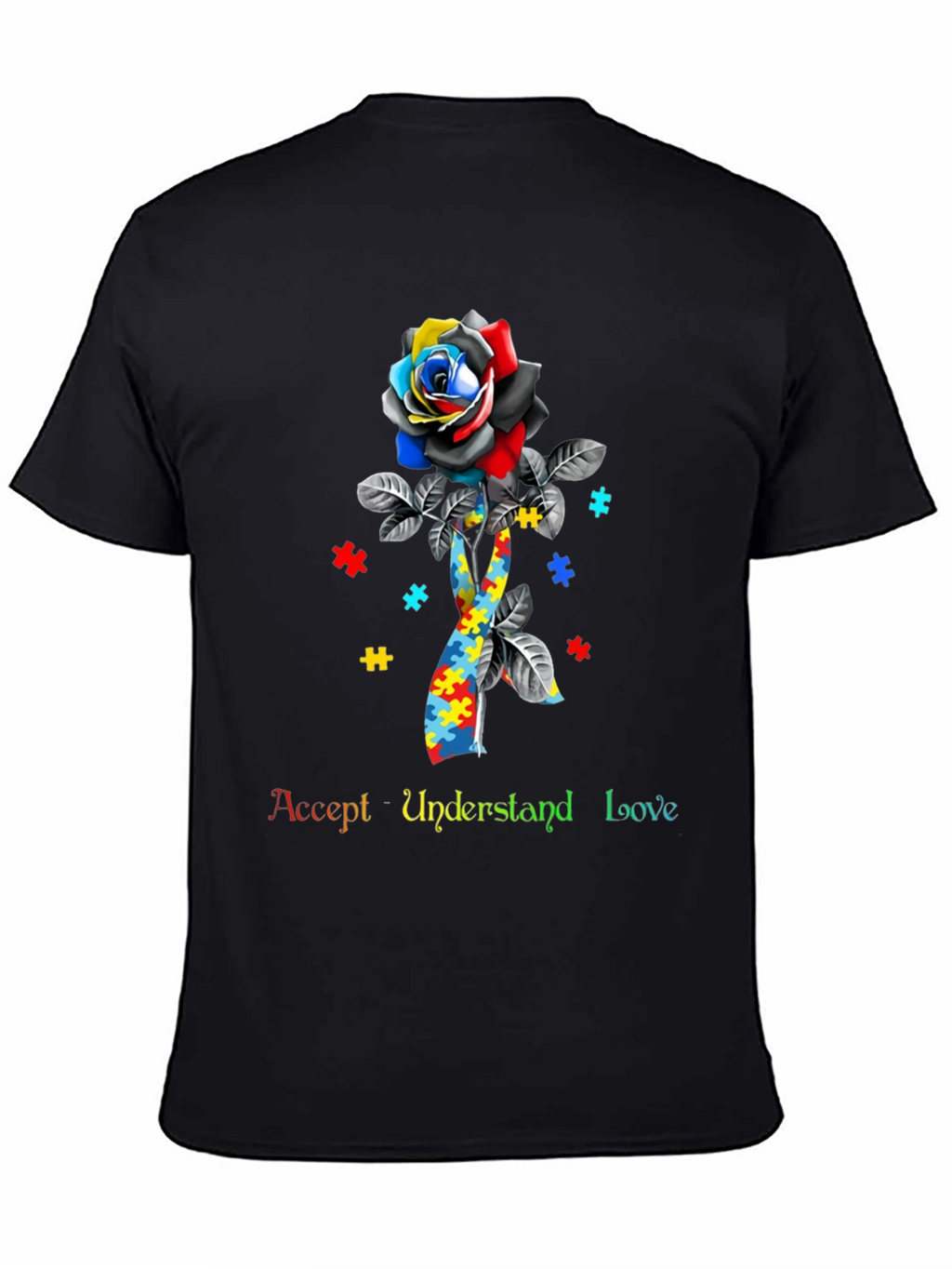 Accept Understand Love Autism Awareness T-Shirt