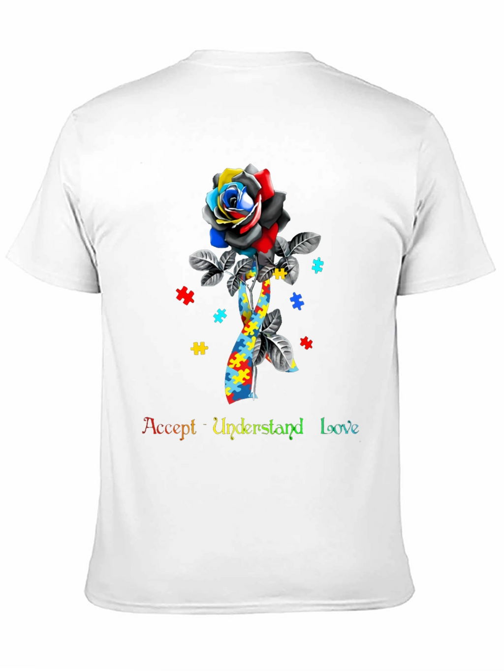 Accept Understand Love Autism Awareness T-Shirt