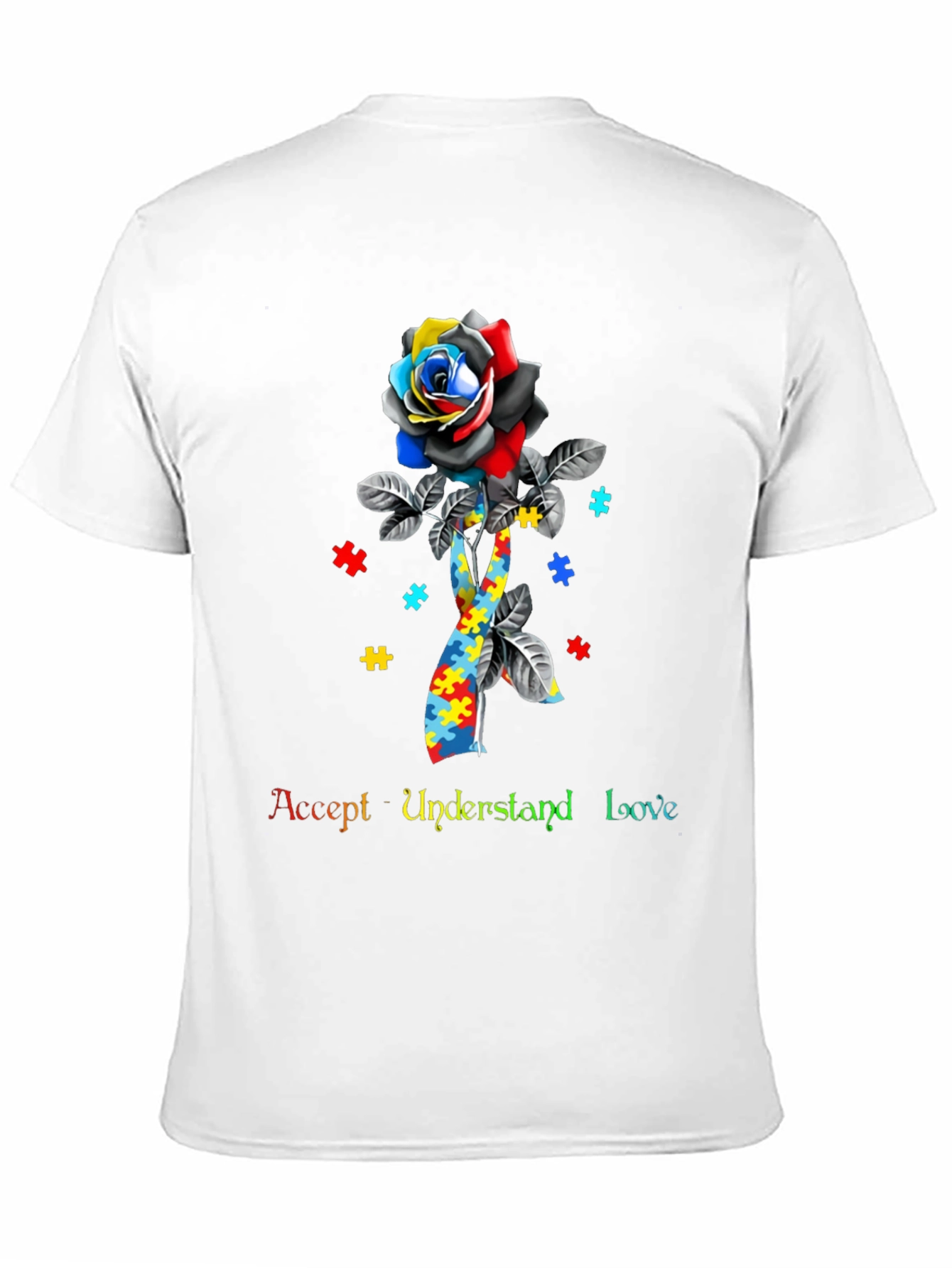 Accept Understand Love Autism Awareness T-Shirt