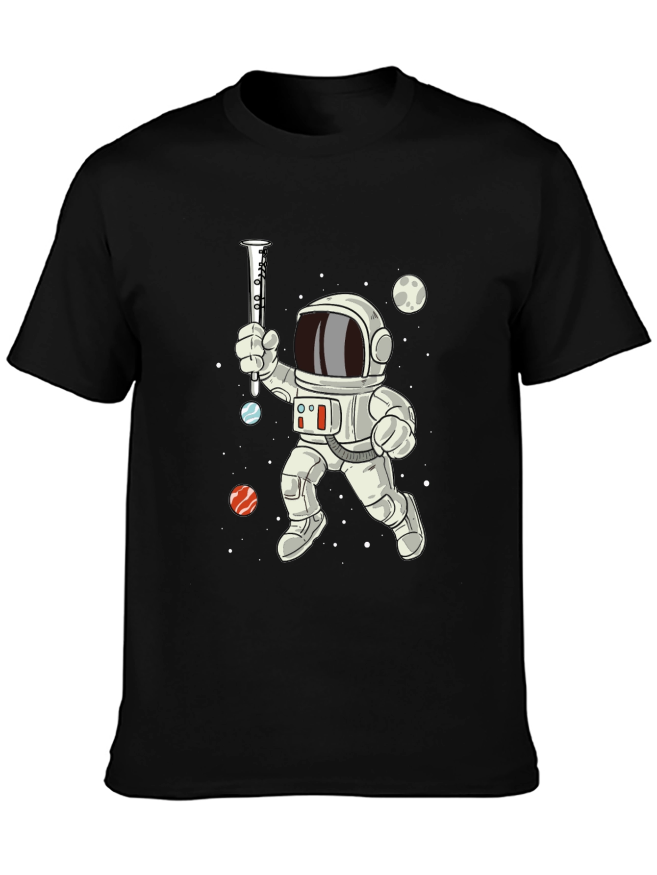 Astronaut Clarinet Space T-Shirt - Cool Music Tee