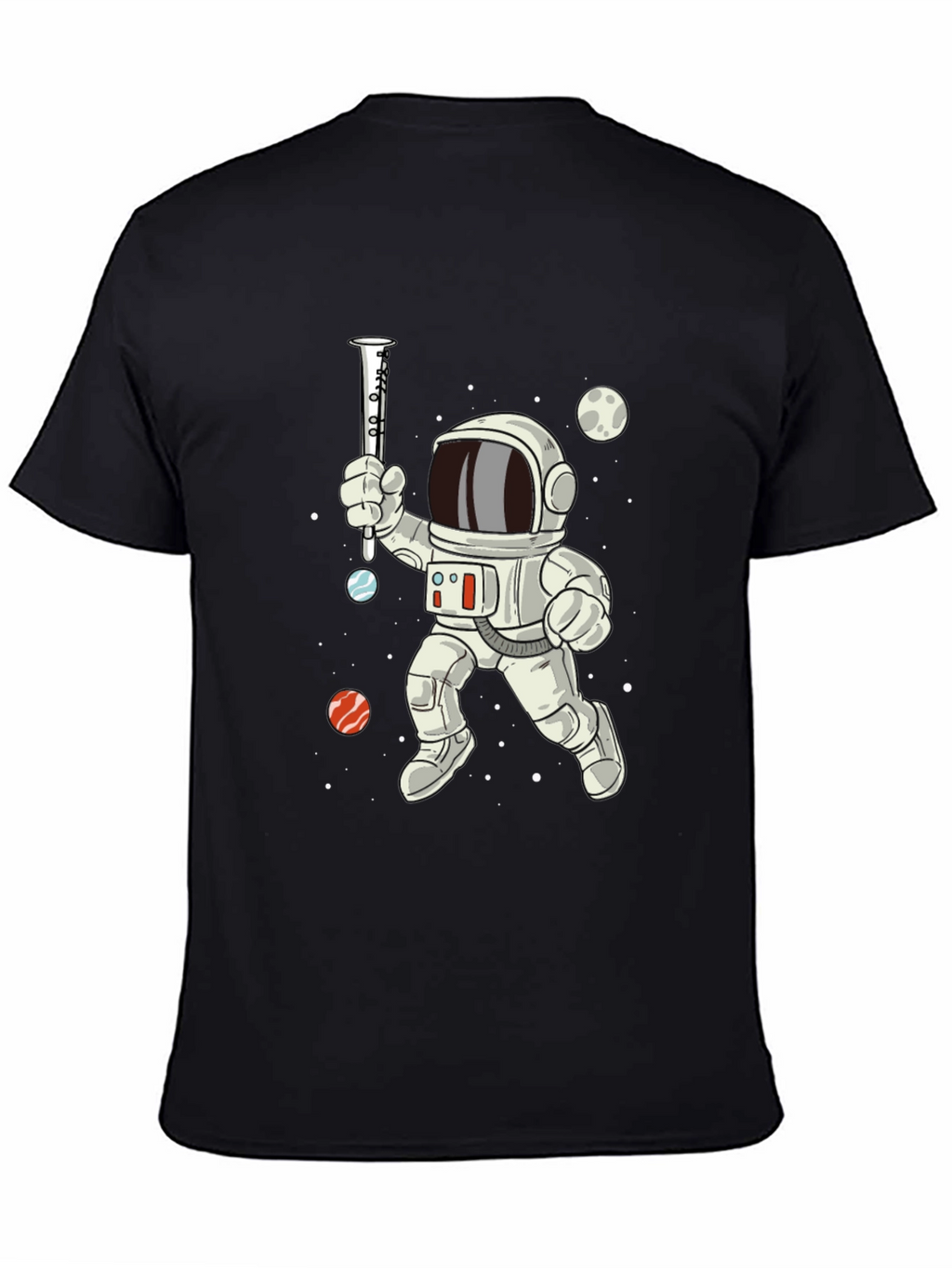 Astronaut Clarinet Space T-Shirt - Cool Music Tee