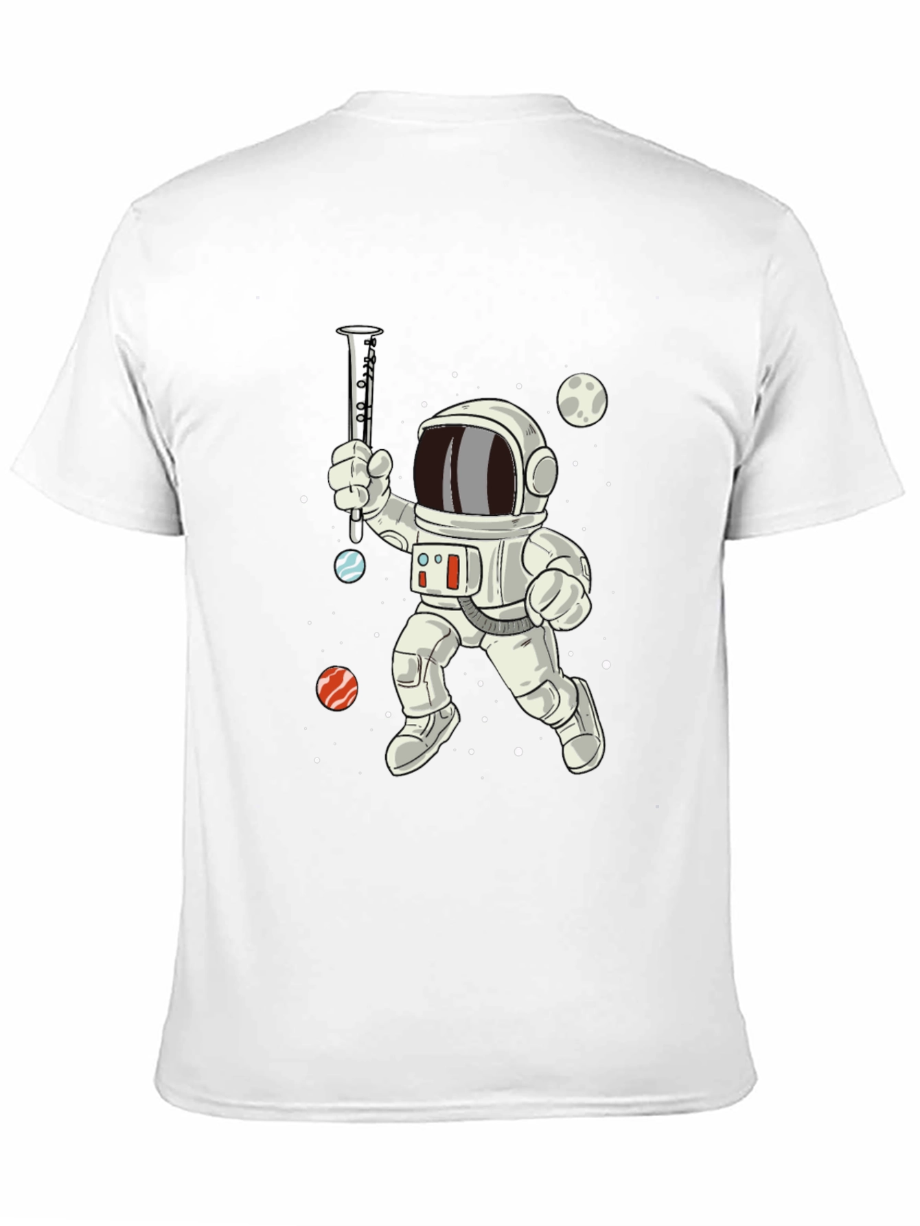 Astronaut Clarinet Space T-Shirt - Cool Music Tee