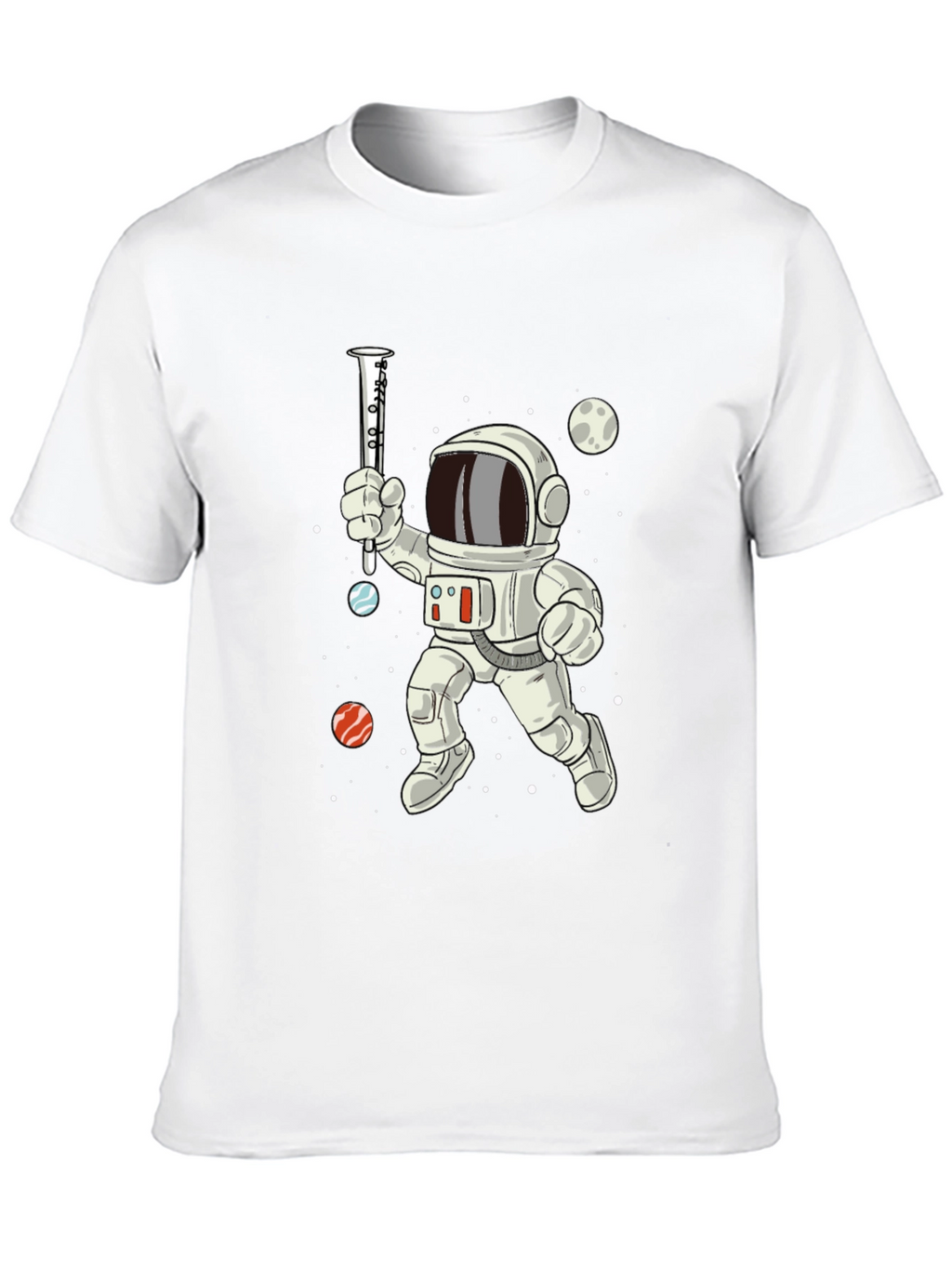 Astronaut Clarinet Space T-Shirt - Cool Music Tee