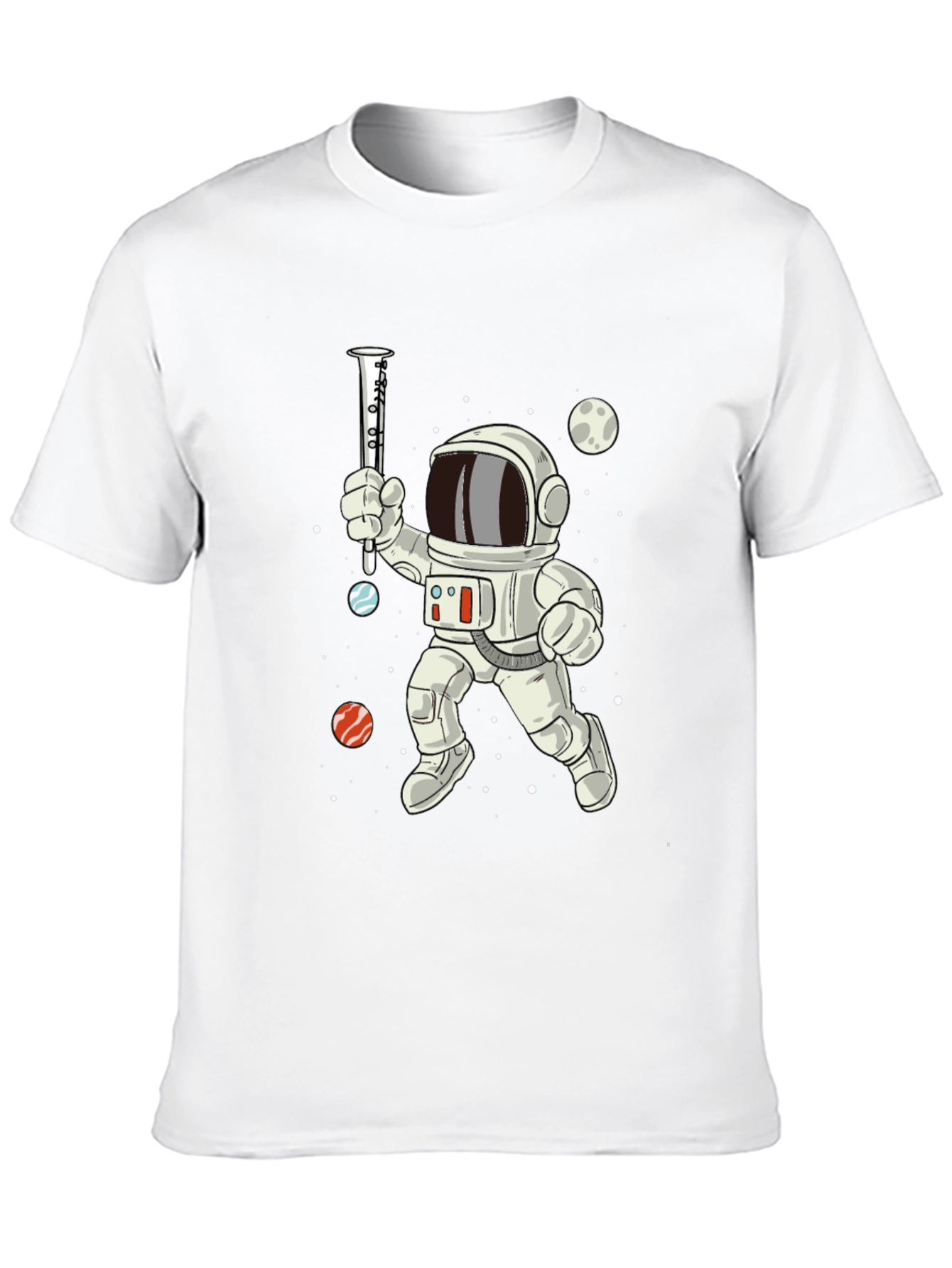 Astronaut Clarinet Space T-Shirt - Cool Music Tee