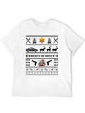 Funny Police Sheriff Ugly Christmas T-Shirt