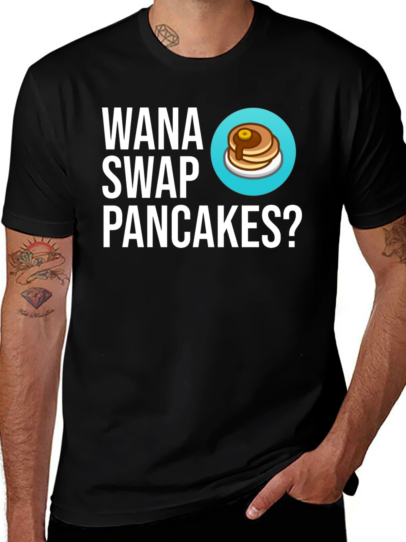 Wanna Swap Pancakes? Graphic Tee - Unique Gift!