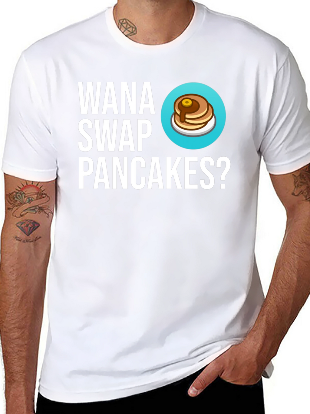 Wanna Swap Pancakes? Graphic Tee - Unique Gift!