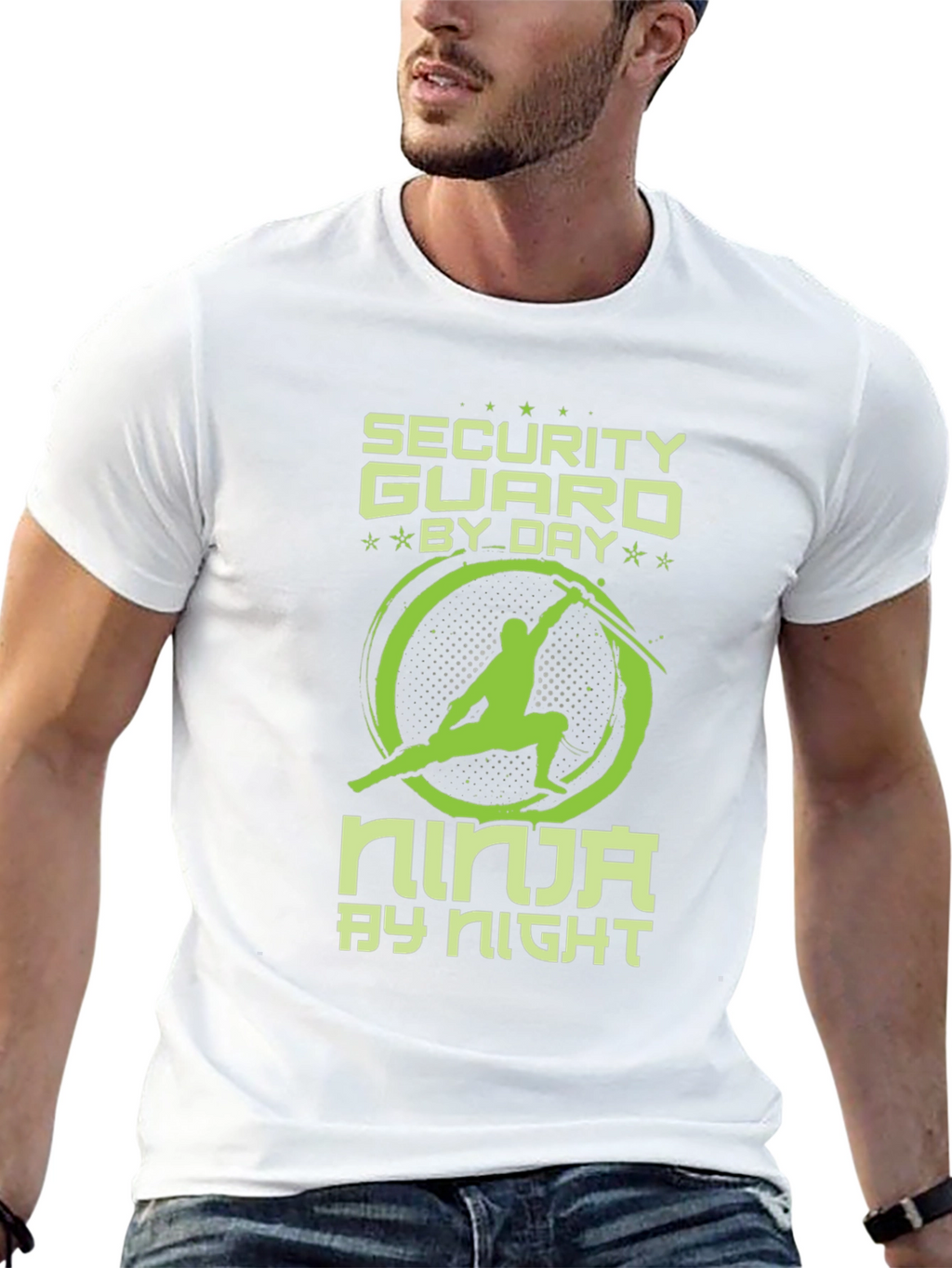 Security Guard by Day Ninja by Night T-Shirt