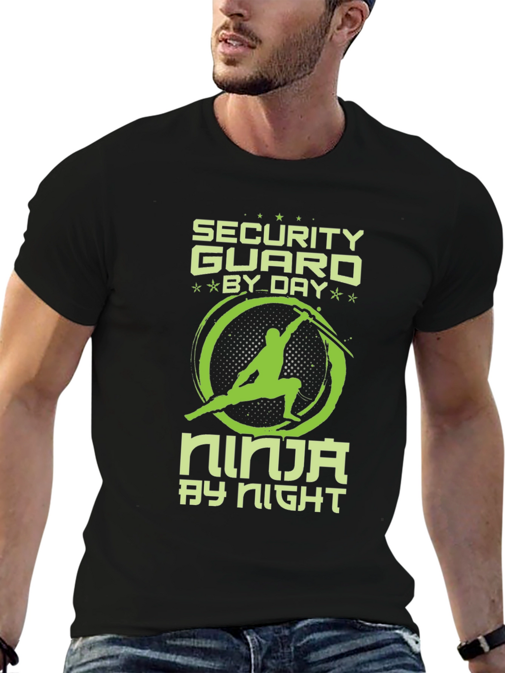 Security Guard by Day Ninja by Night T-Shirt