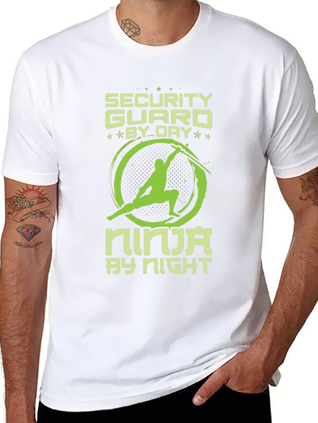 Security Guard by Day Ninja by Night T-Shirt