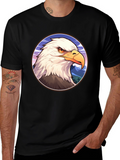 Bald Eagle Graphic T-Shirt - Patriotic Style