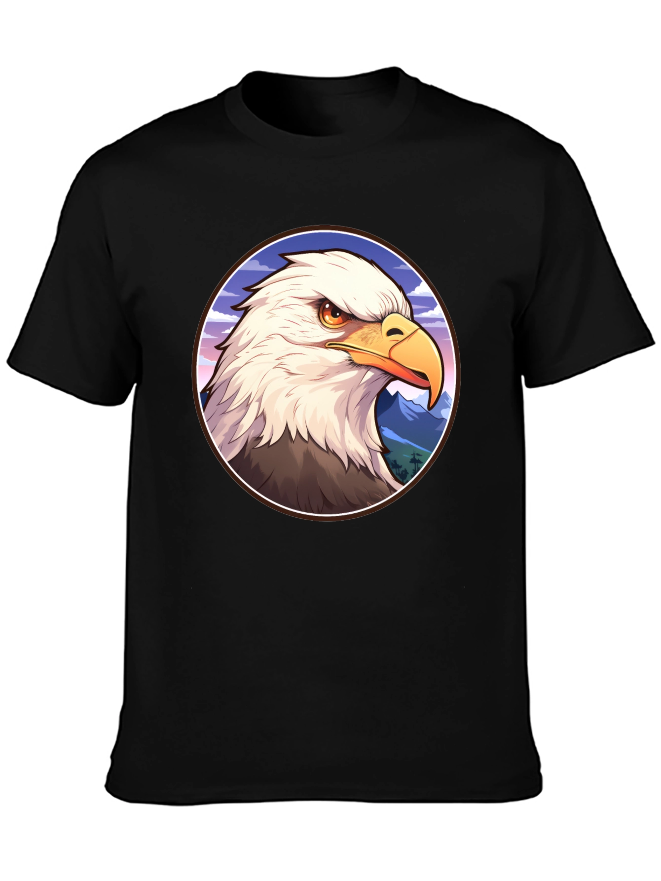 Bald Eagle Graphic T-Shirt - Patriotic Style