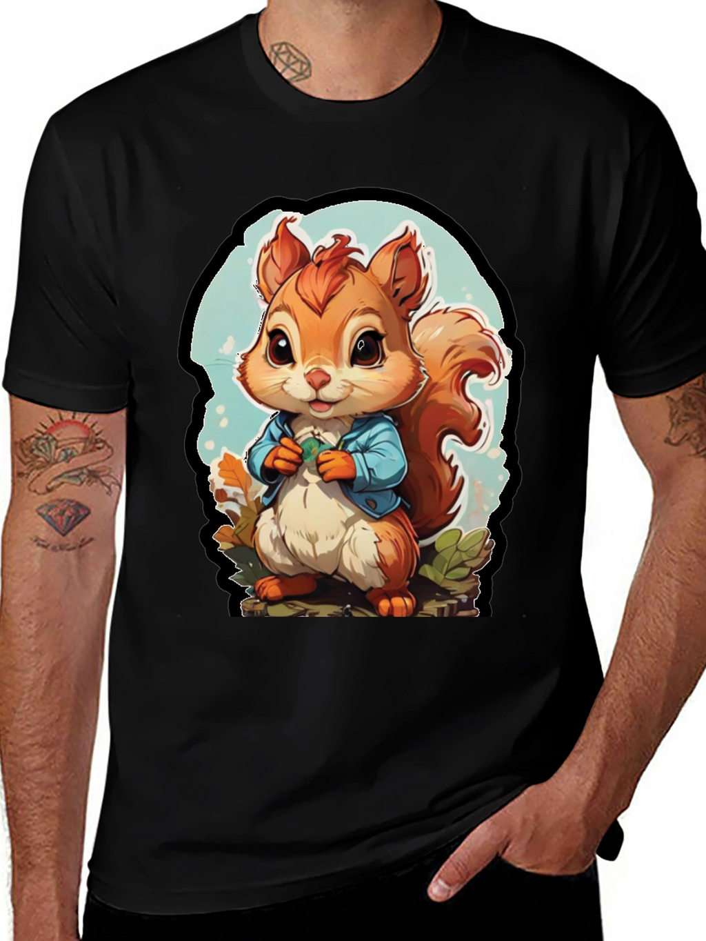 Cute Squirrel Graphic Tee - Unisex Soft Style Shirt